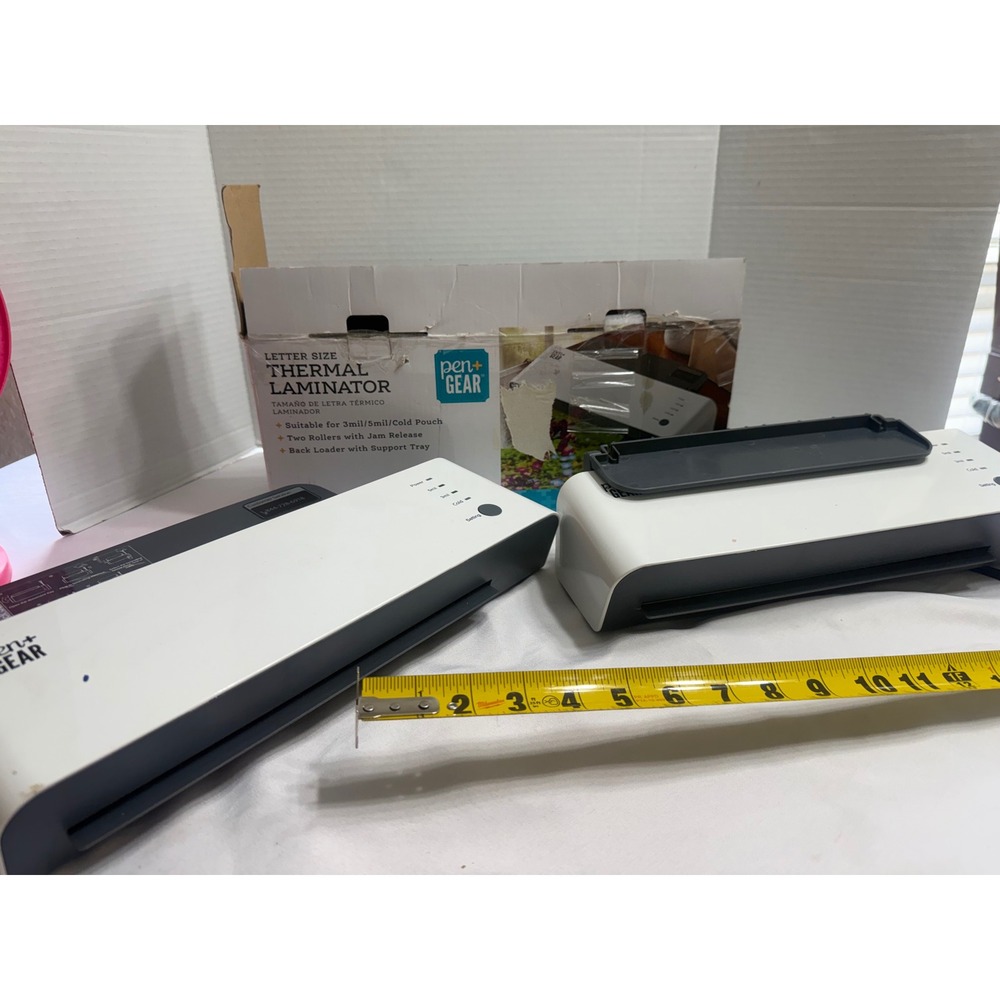 Used 2 of Pen+Gear Letter S Thermal Laminator White L411-A Hot Cold Jam Release - Picture 11 of 11